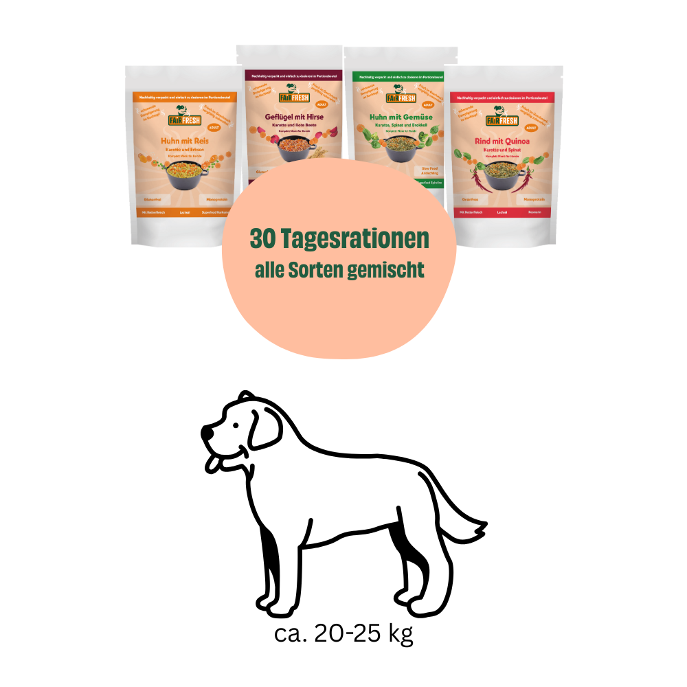Monatspaket große Hunde (20-25 kg)