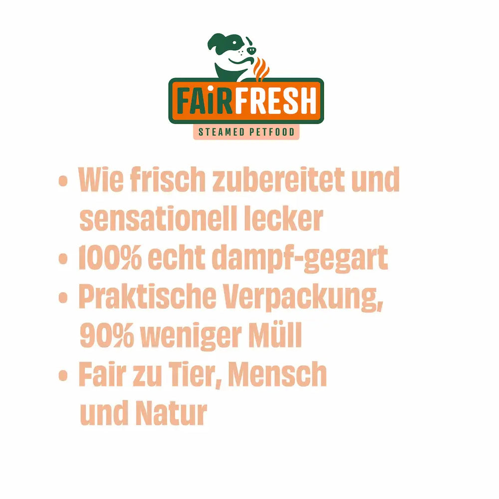 Topping für Hunde - Karotten, Kürbis, Süsskartoffel (feine Stücke in eigenem Sud)