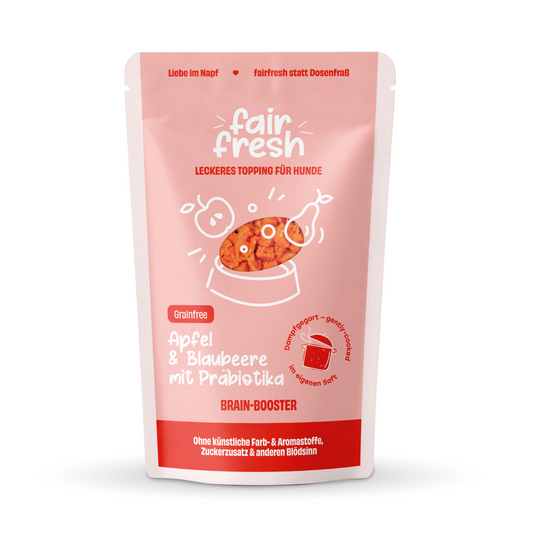 Topping mit Apfel, Blaubeere und Präbiotika