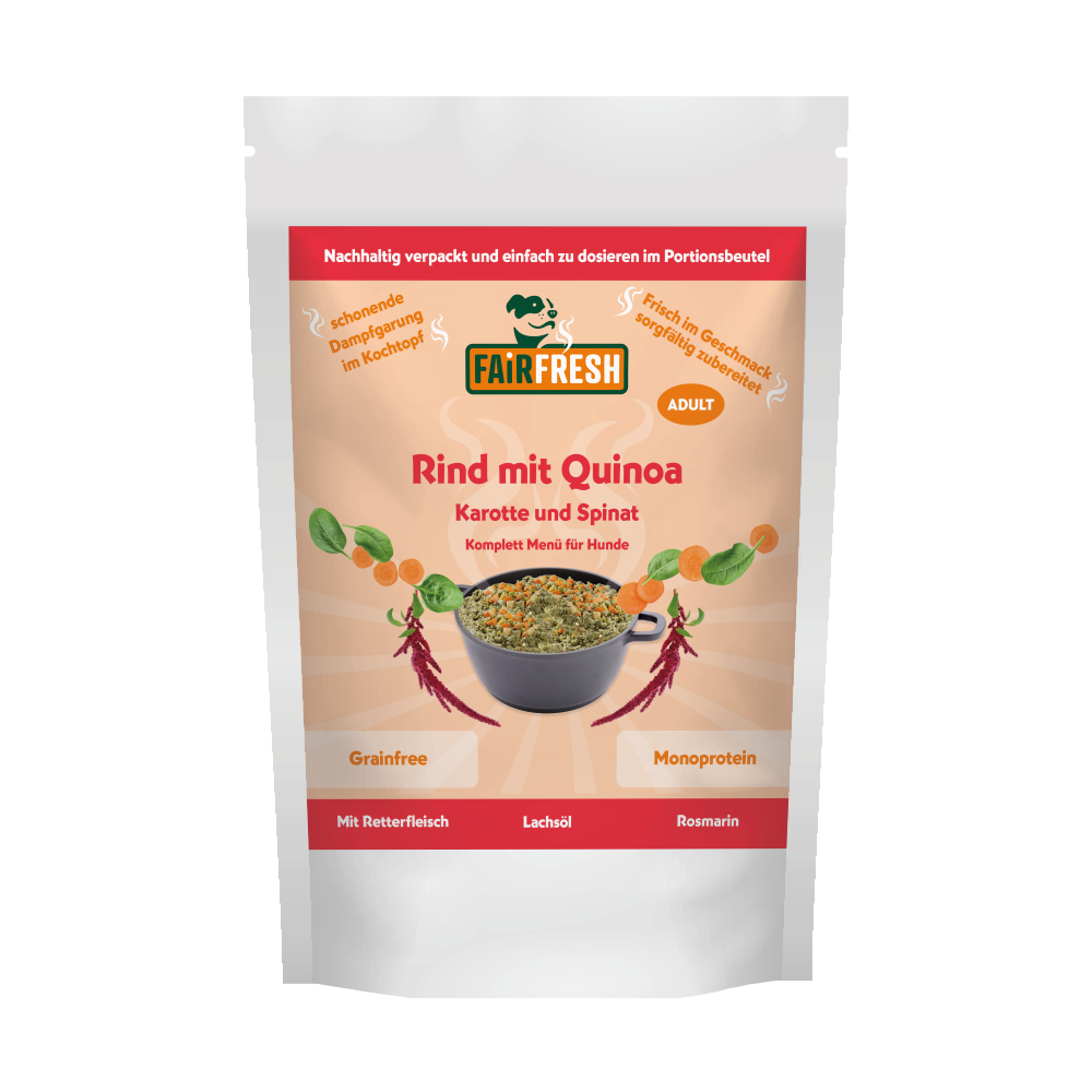 Saftiges FAiRsprechen Rind mit Quinoa