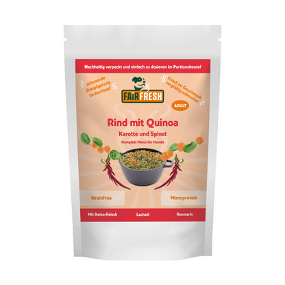 Saftiges FAiRsprechen Rind mit Quinoa