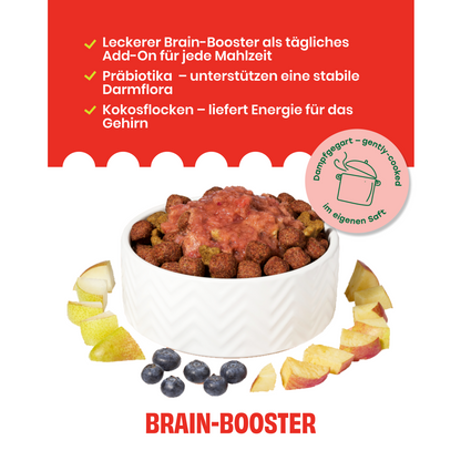 Topping mit Apfel, Blaubeere und Präbiotika